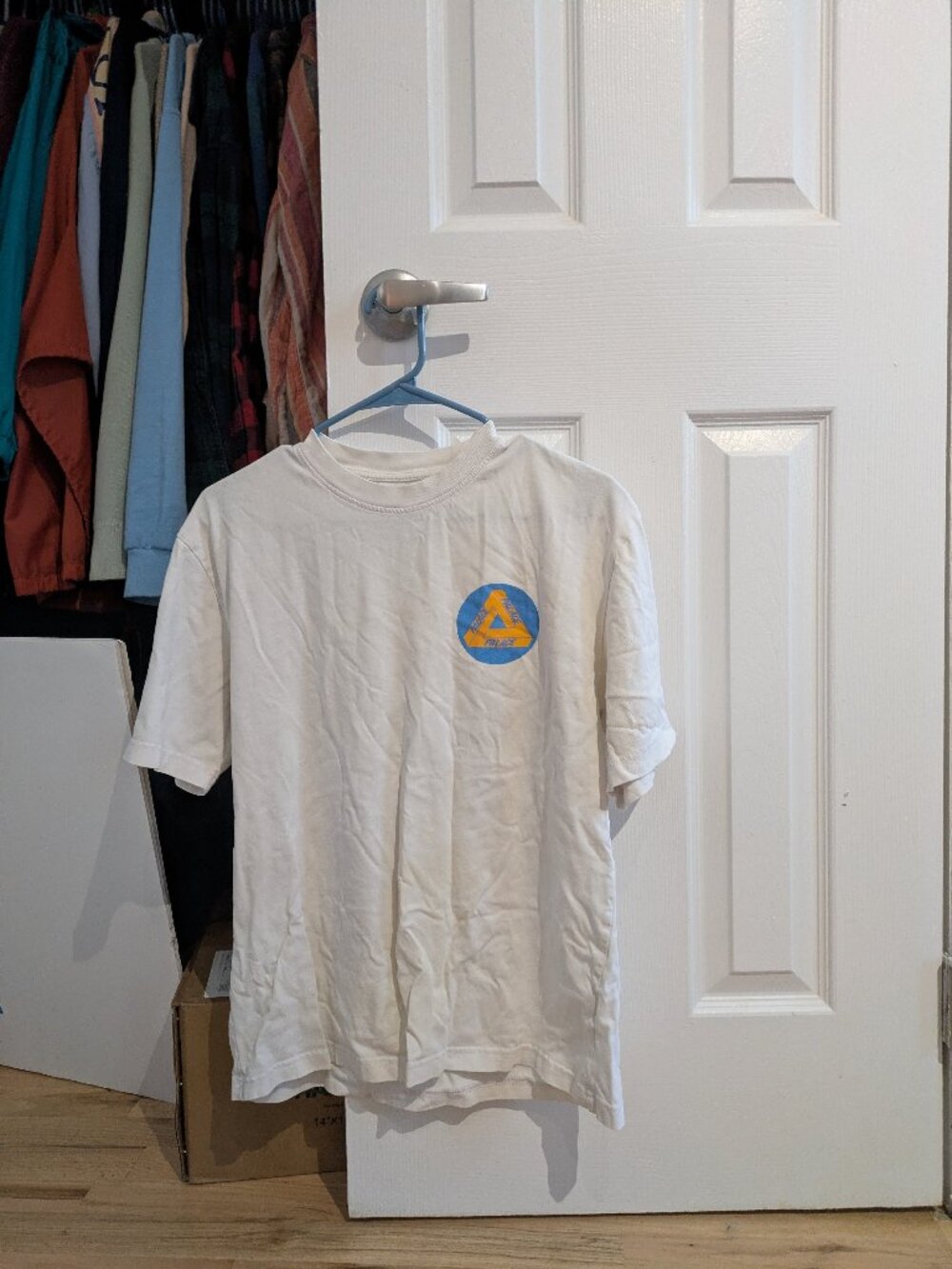Men's Palace Logo White T - Shirt, Medium